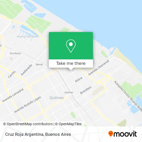 Cruz Roja Argentina map