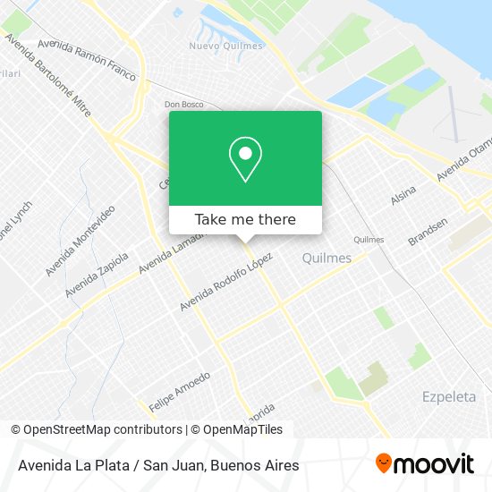 Avenida La Plata / San Juan map