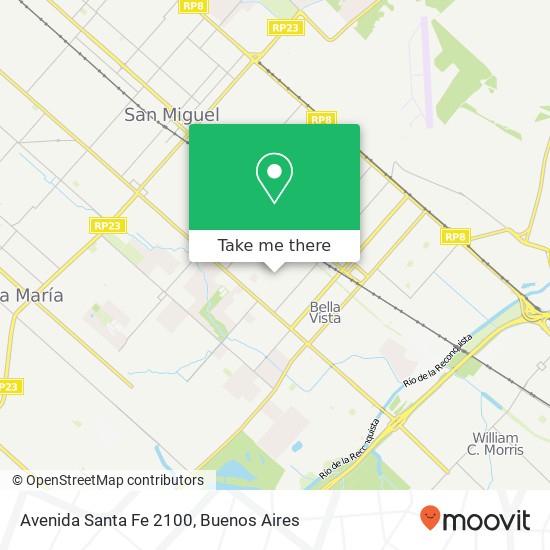 Mapa de Avenida Santa Fe 2100