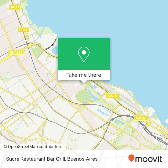 Mapa de Sucre Restaurant Bar Grill