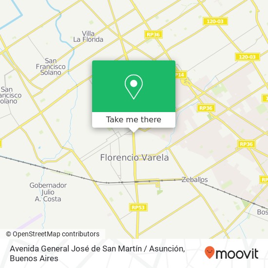 Avenida General José de San Martín / Asunción map