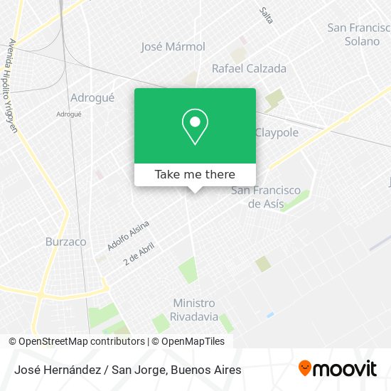 José Hernández / San Jorge map
