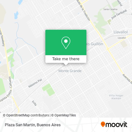 Plaza San Martín map