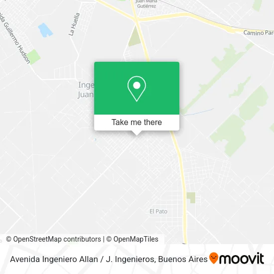 Mapa de Avenida Ingeniero Allan / J. Ingenieros