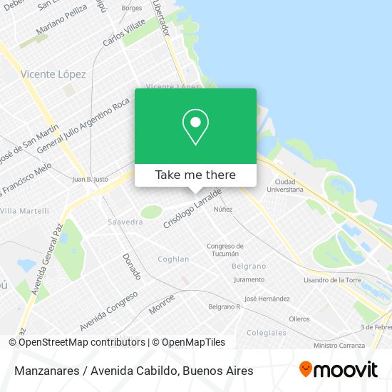 Manzanares / Avenida Cabildo map