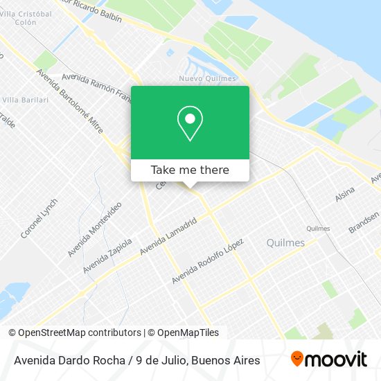 Avenida Dardo Rocha / 9 de Julio map