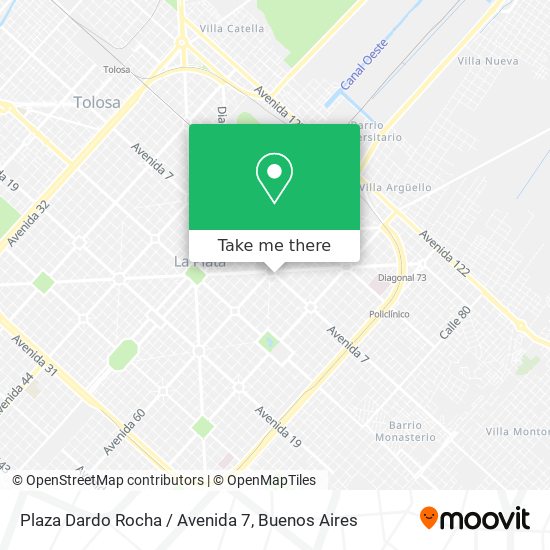 Plaza Dardo Rocha / Avenida 7 map