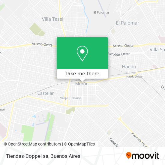 Mapa de Tiendas-Coppel sa