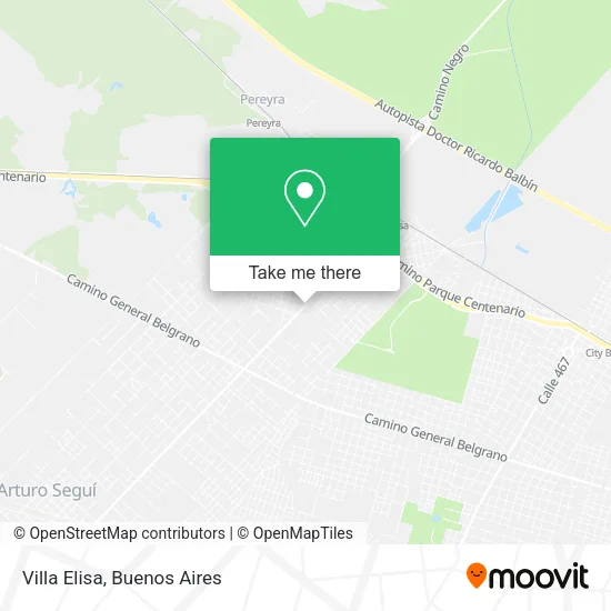 Mapa de Villa Elisa