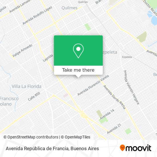 Mapa de Avenida República de Francia