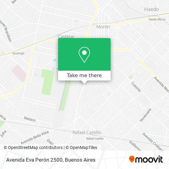 Avenida Eva Perón 2500 map