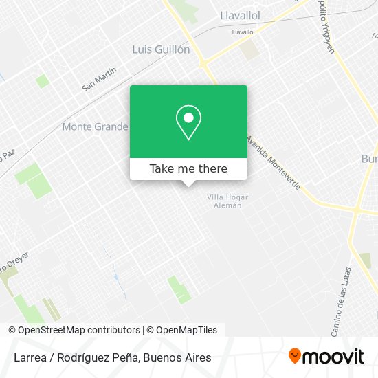 Larrea / Rodríguez Peña map