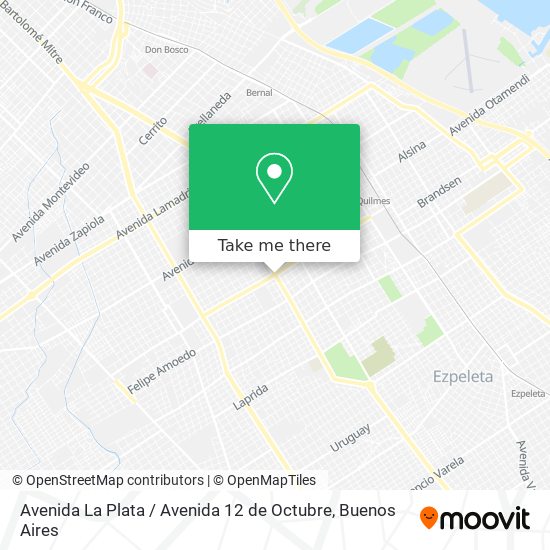 Mapa de Avenida La Plata / Avenida 12 de Octubre
