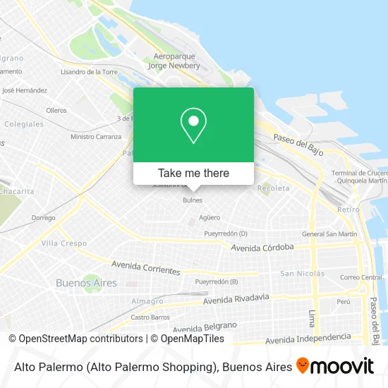 Mapa de Alto Palermo (Alto Palermo Shopping)