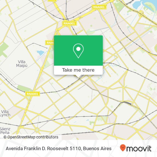 Avenida Franklin D. Roosevelt 5110 map