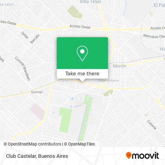 Club Castelar map