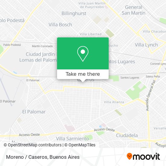Mapa de Moreno / Caseros