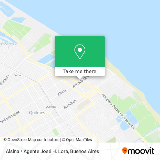 Alsina / Agente José H. Lora map