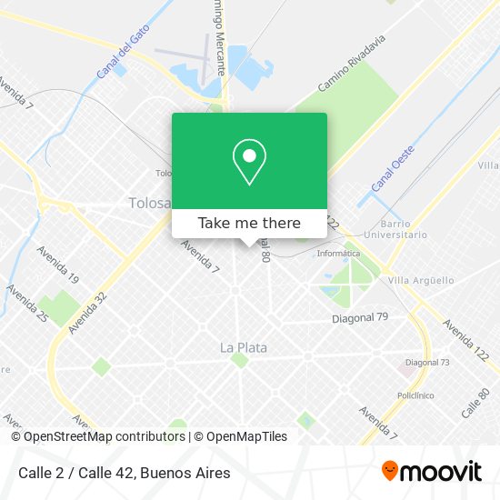 Calle 2 / Calle 42 map