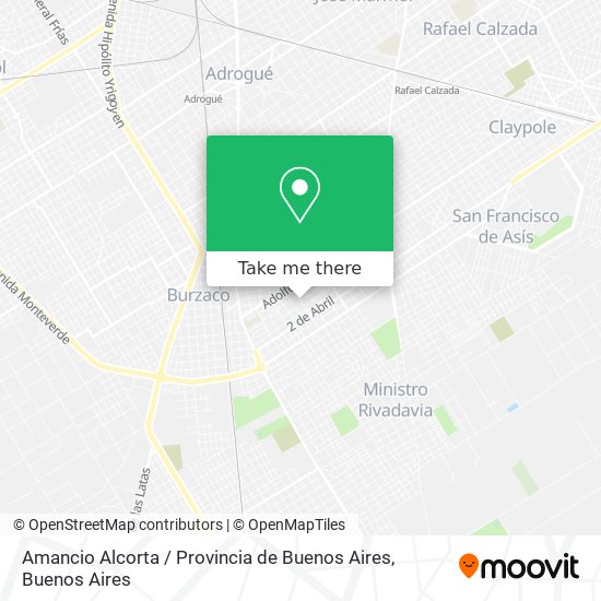 Amancio Alcorta / Provincia de Buenos Aires map