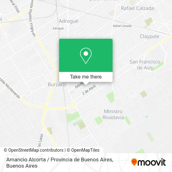 Amancio Alcorta / Provincia de Buenos Aires map