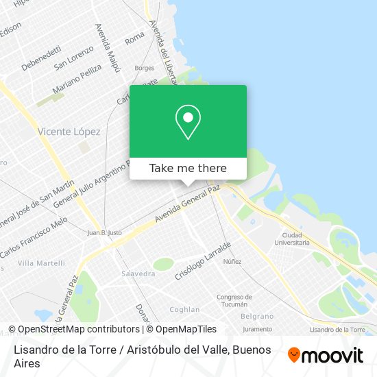 Lisandro de la Torre / Aristóbulo del Valle map