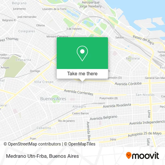 Mapa de Medrano Utn-Frba