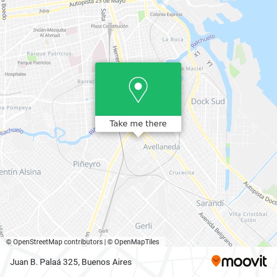 Juan B. Palaá 325 map