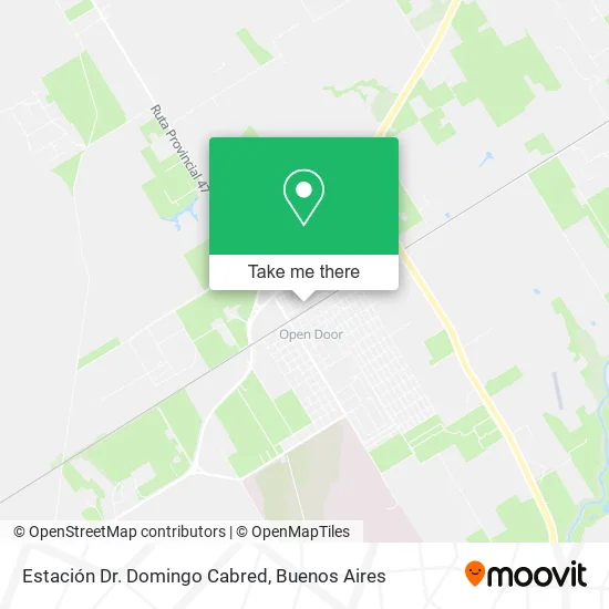 Mapa de Estación Dr. Domingo Cabred