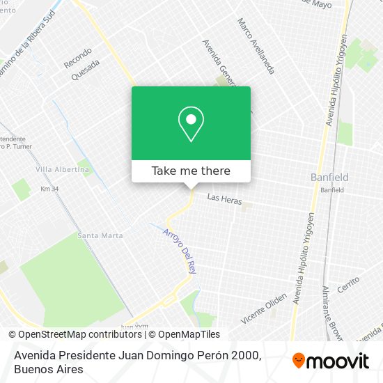 Mapa de Avenida Presidente Juan Domingo Perón 2000