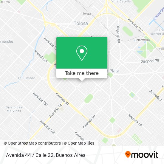 Mapa de Avenida 44 / Calle 22