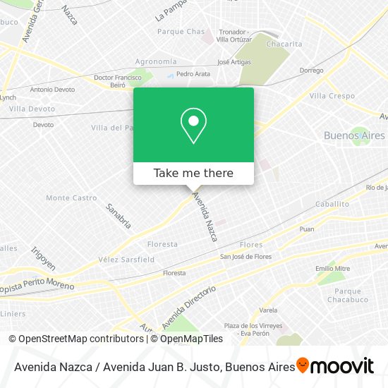 Avenida Nazca / Avenida Juan B. Justo map