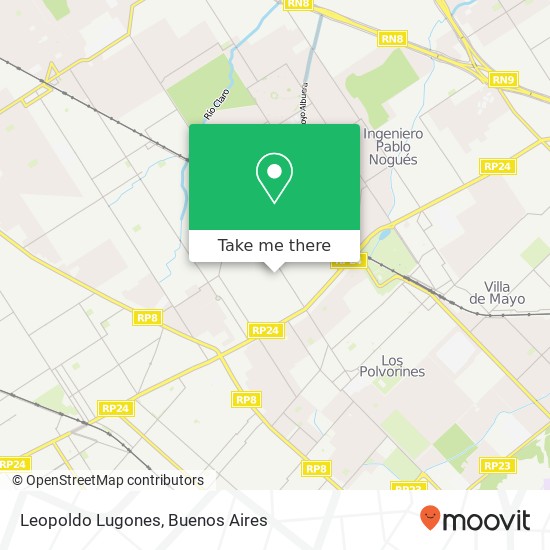 Leopoldo Lugones map