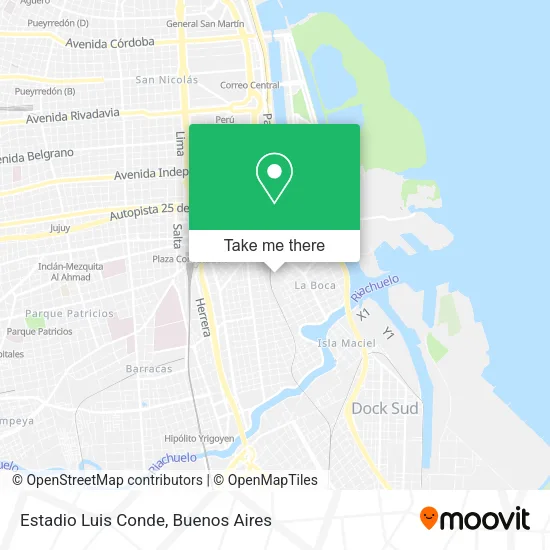 Mapa de Estadio Luis Conde