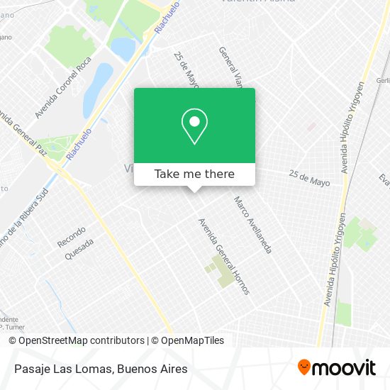 Pasaje Las Lomas map