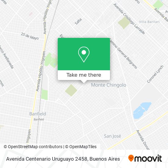 Avenida Centenario Uruguayo 2458 map