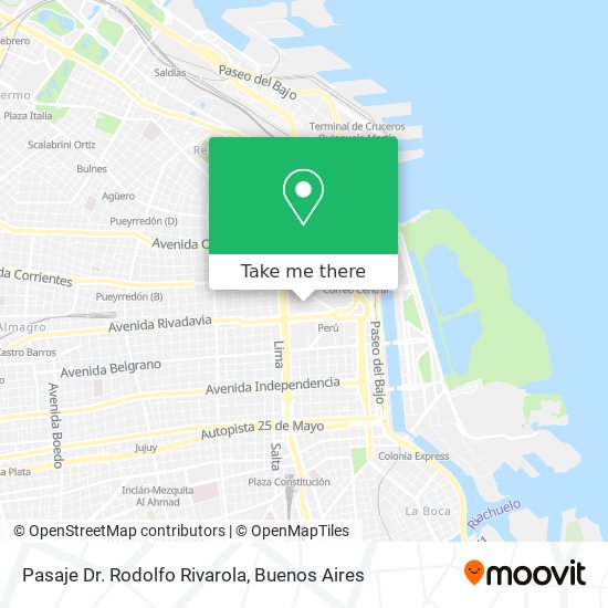 Mapa de Pasaje Dr. Rodolfo Rivarola
