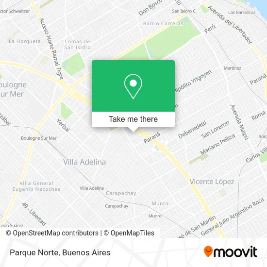 Mapa de Parque Norte