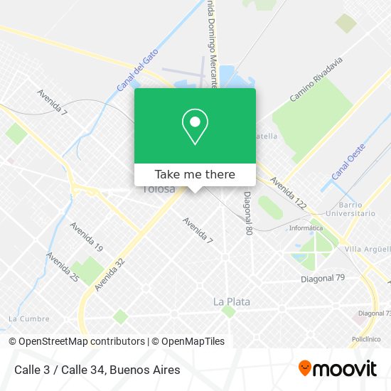 Calle 3 / Calle 34 map
