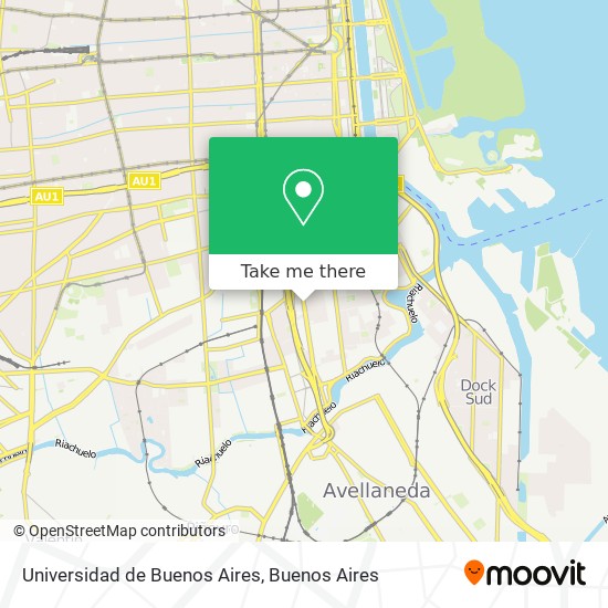 Universidad de Buenos Aires map