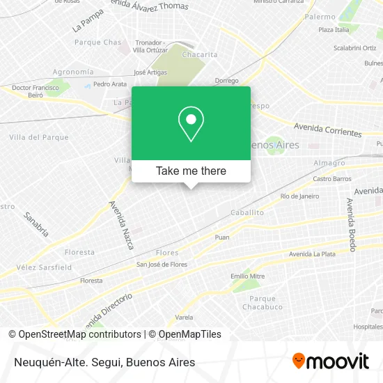 Mapa de Neuquén-Alte. Segui