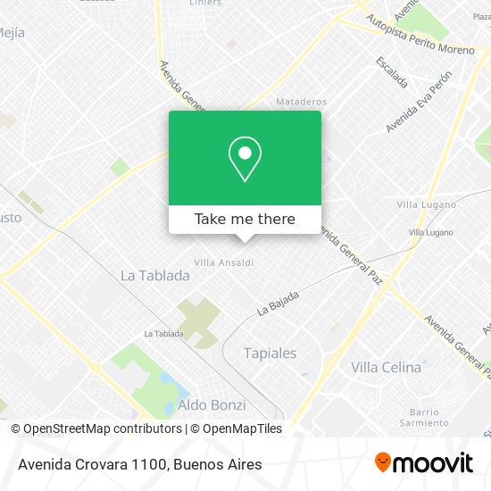 Avenida Crovara 1100 map