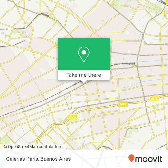 Galerías París map