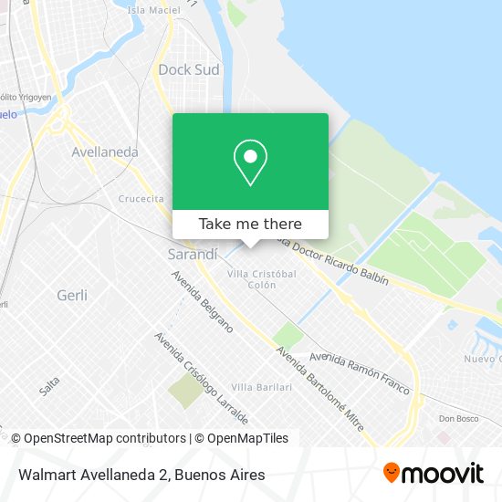 Walmart Avellaneda 2 map