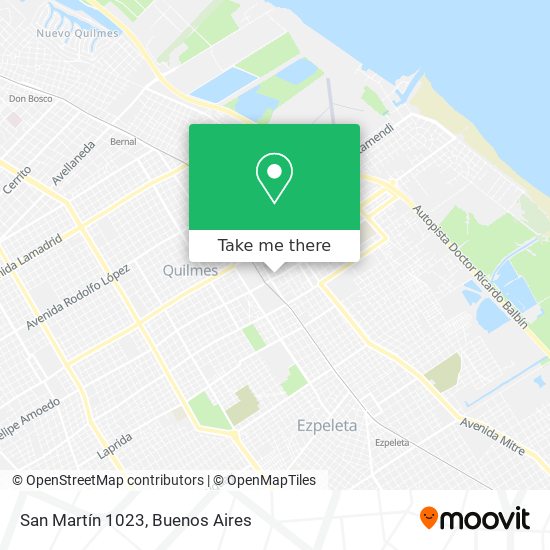 Mapa de San Martín 1023