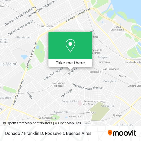 Mapa de Donado / Franklin D. Roosevelt