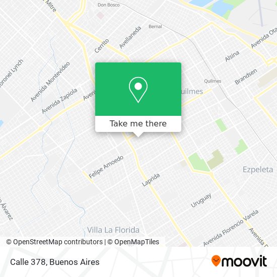 Calle 378 map