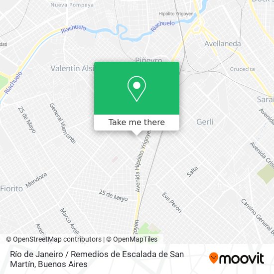 Río de Janeiro / Remedios de Escalada de San Martín map