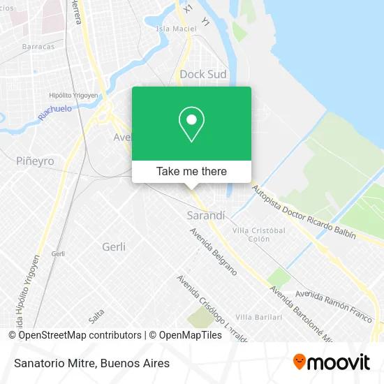 Mapa de Sanatorio Mitre