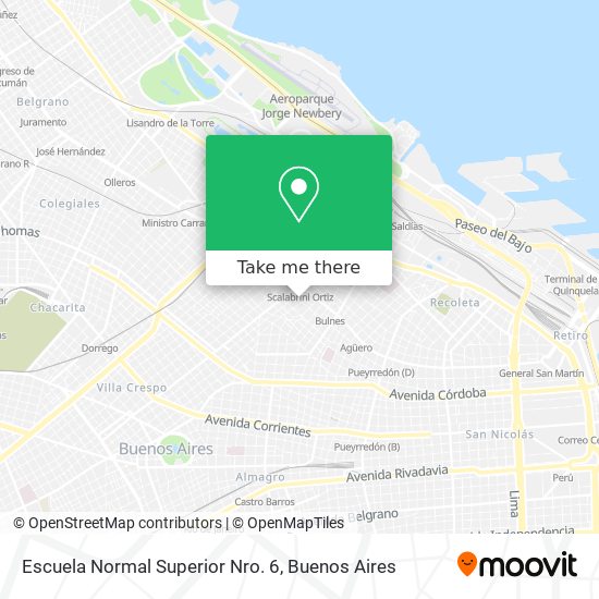 Escuela Normal Superior Nro. 6 map